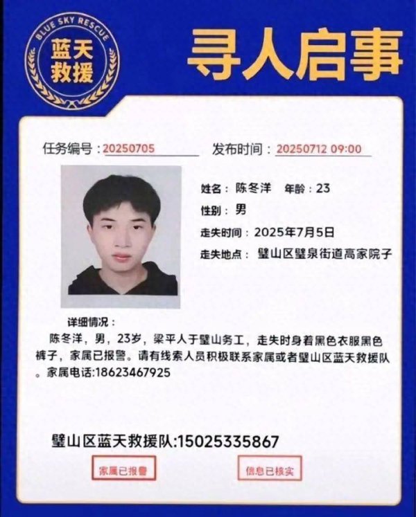 正规好的配资平台 又一起！大三学生失联近半月，家属曾接到国外“备钱赎人”短信！